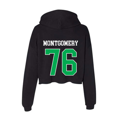 Marshall - NCAA Football : Tariq Montgomery - Women's Crop Fleece Hoodie-1