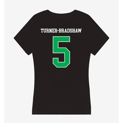 Marshall - NCAA Football : Xayvion Turner-Bradshaw - Women's V-Neck T-Shirt-1