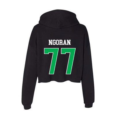 Marshall - NCAA Men's Soccer : Adam NGoran - Women's Crop Fleece Hooded Sweatshirt-1