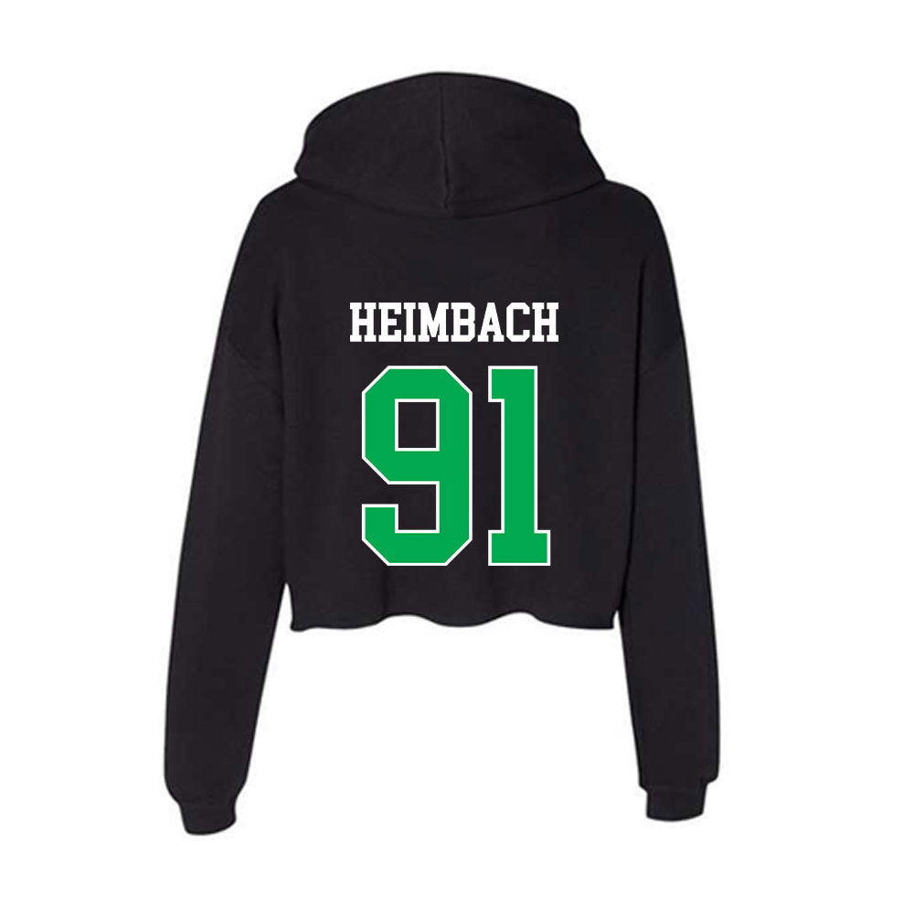 Marshall - NCAA Football : Cooper Heimbach - Women's Crop Fleece Hoodie-1
