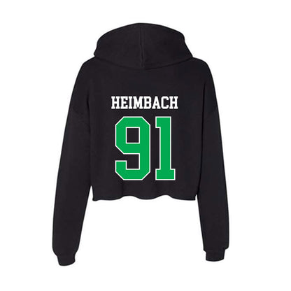 Marshall - NCAA Football : Cooper Heimbach - Women's Crop Fleece Hoodie-1