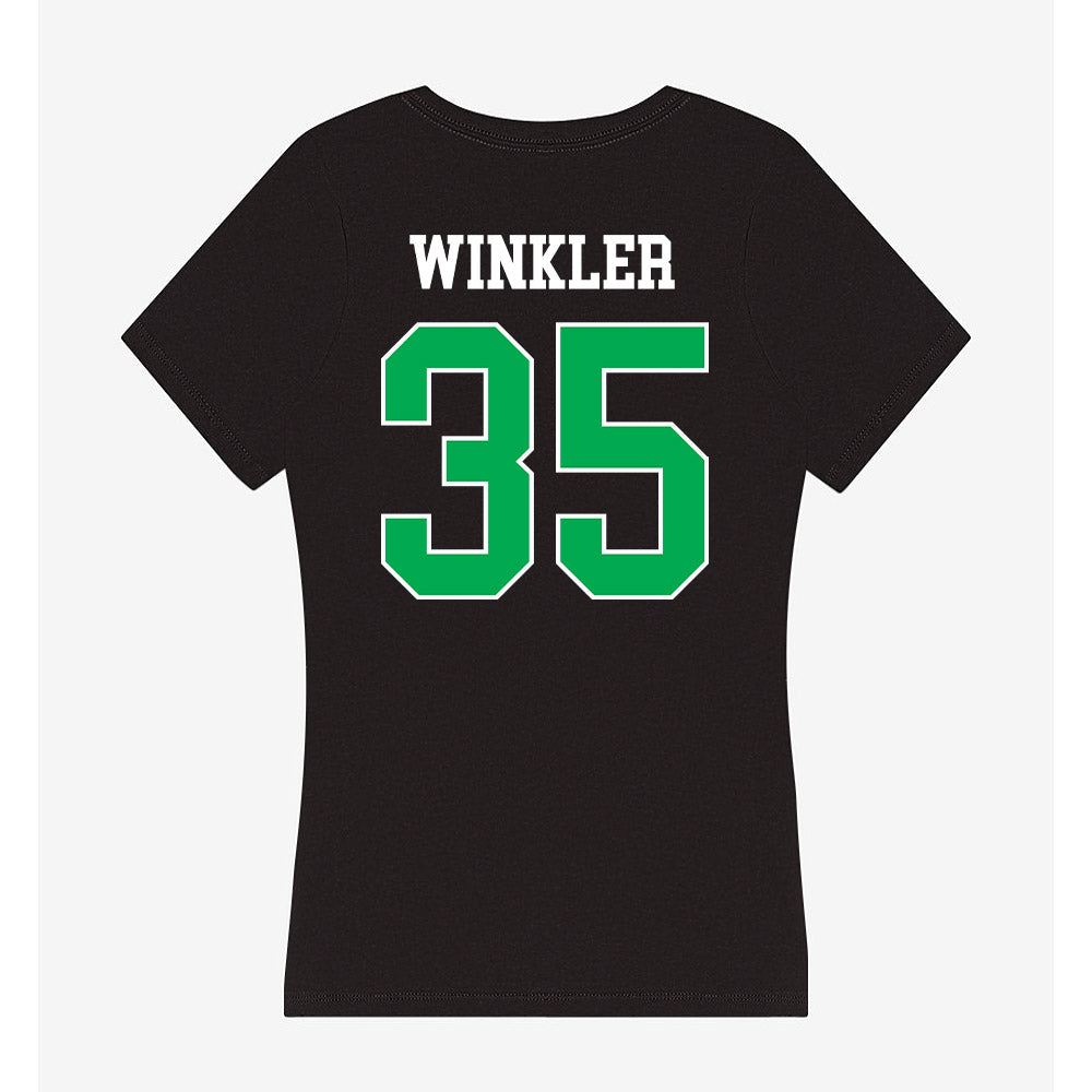Marshall - NCAA Football : Riley Winkler - Women's V-Neck T-Shirt-1
