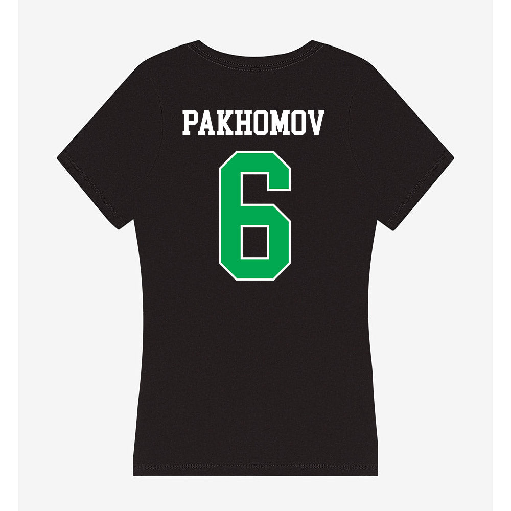 Marshall - NCAA Men's Soccer : Nikita Pakhomov - Women's V-Neck T-Shirt-1
