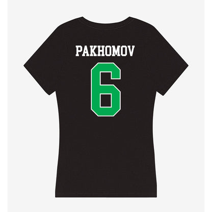 Marshall - NCAA Men's Soccer : Nikita Pakhomov - Women's V-Neck T-Shirt-1