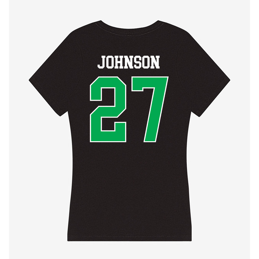 Marshall - NCAA Women's Soccer : Ruby Johnson - Women's V-Neck T-Shirt-1