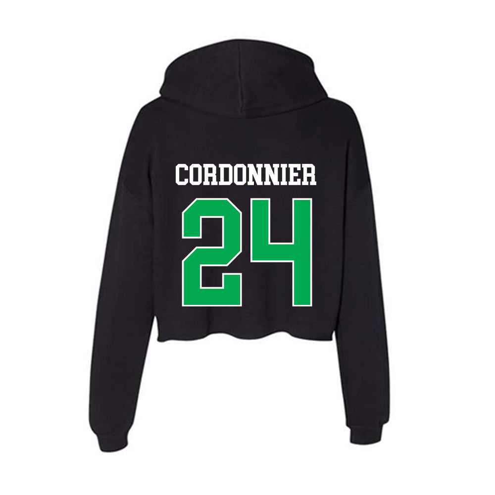 Marshall - NCAA Baseball : Braylon Cordonnier - Women's Crop Fleece Hoodie-1