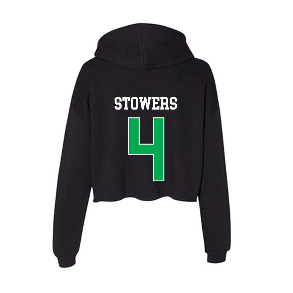 Marshall - NCAA Women's Basketball : Zenthia Stowers - Women's Crop Fleece Hoodie-1