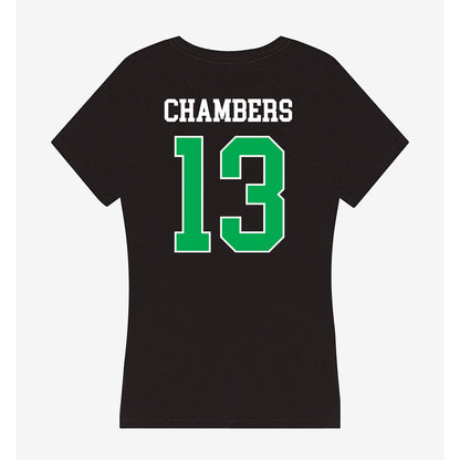 Marshall - NCAA Football : Brennan Chambers - Women's V-Neck T-Shirt-1
