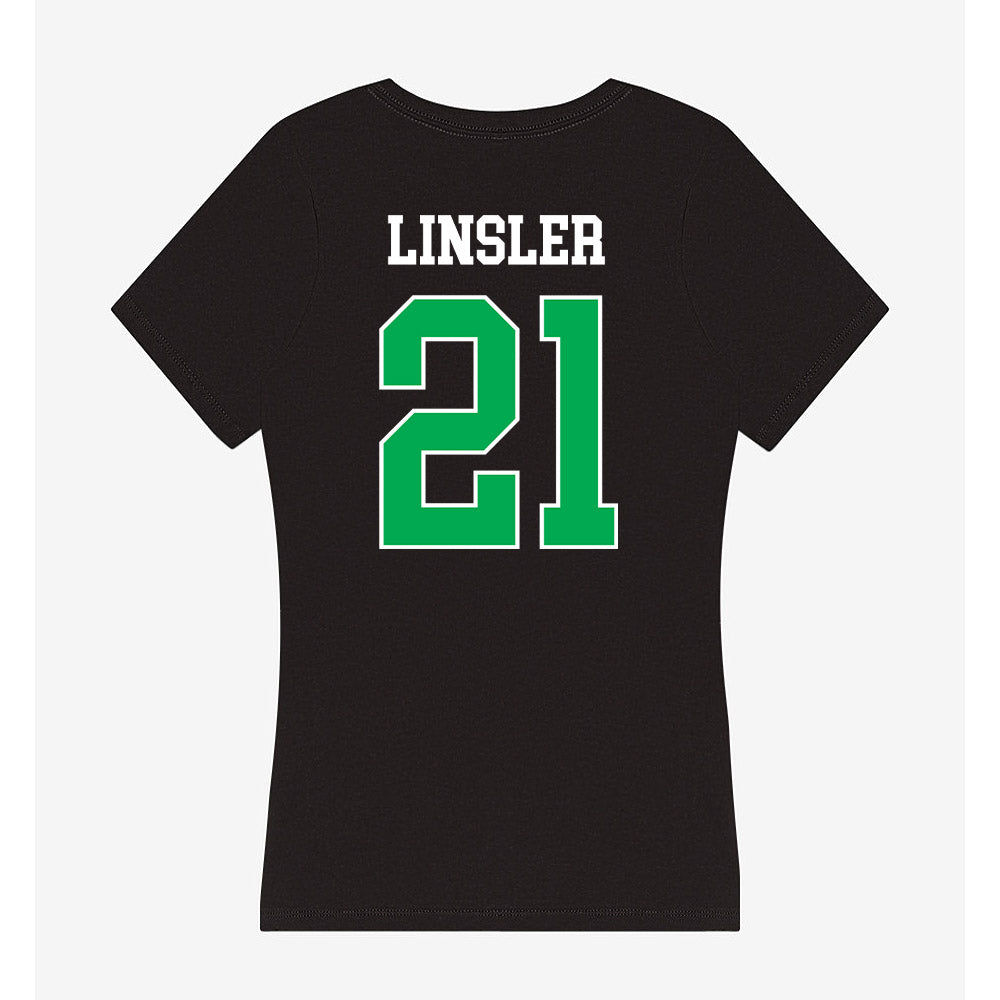 Marshall - NCAA Women's Soccer : Anna Linsler - Women's V-Neck T-Shirt-1
