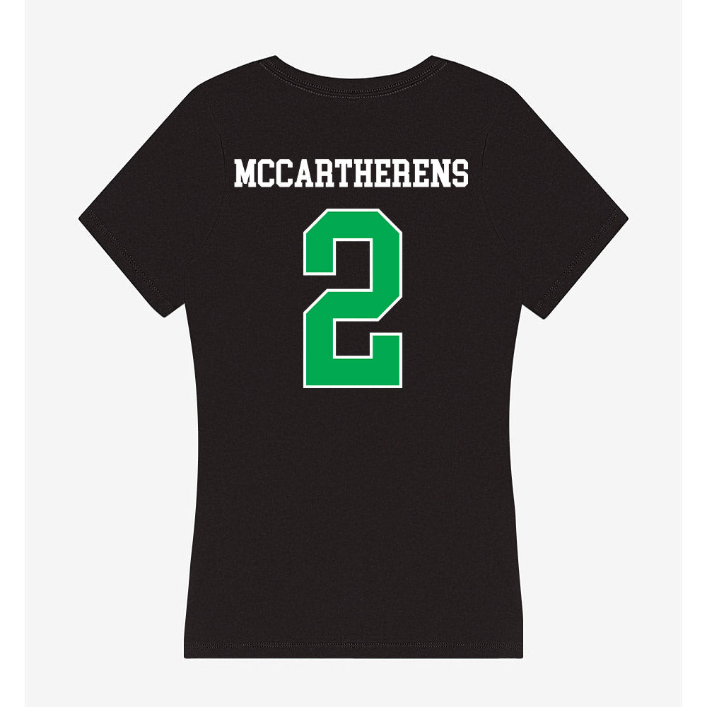 Marshall - NCAA Football : Charles McCartherens - Women's V-Neck T-Shirt-1