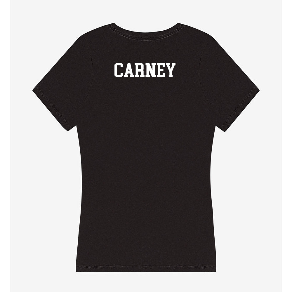 Marshall - NCAA Women's Track & Field : Dior Carney - Women's V-Neck T-Shirt-1