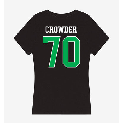 Marshall - NCAA Football : Naquan Crowder - Women's V-Neck T-Shirt-1