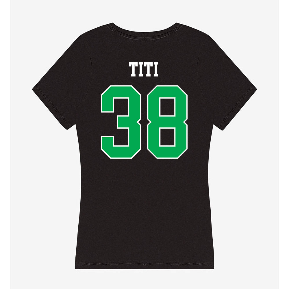 Marshall - NCAA Softball : Tia Titi - Women's V-Neck T-Shirt-1