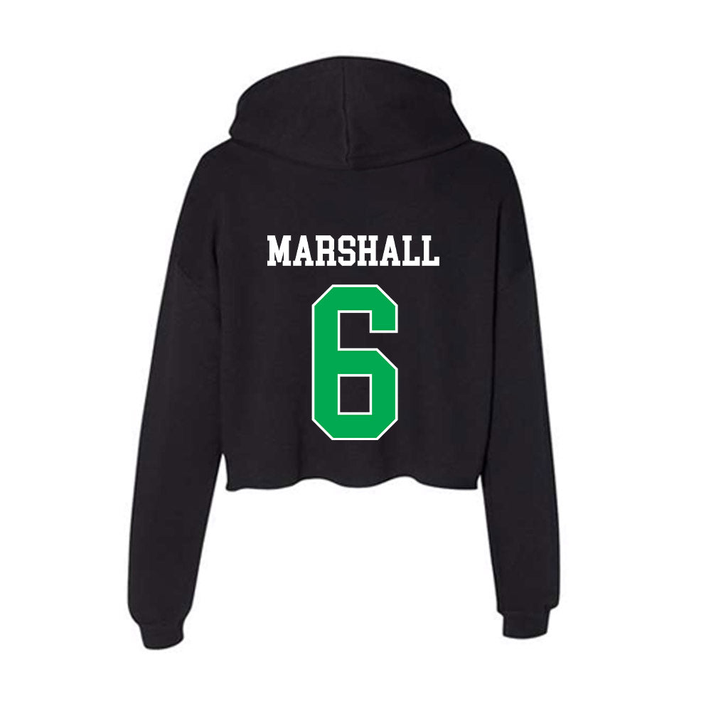 Marshall - NCAA Football : Jalen Marshall - Women's Crop Fleece Hoodie-1