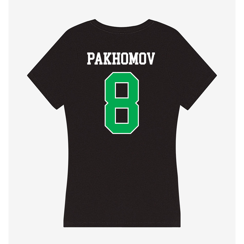 Marshall - NCAA Men's Soccer : Nikita Pakhomov - Women's V-Neck T-Shirt-1