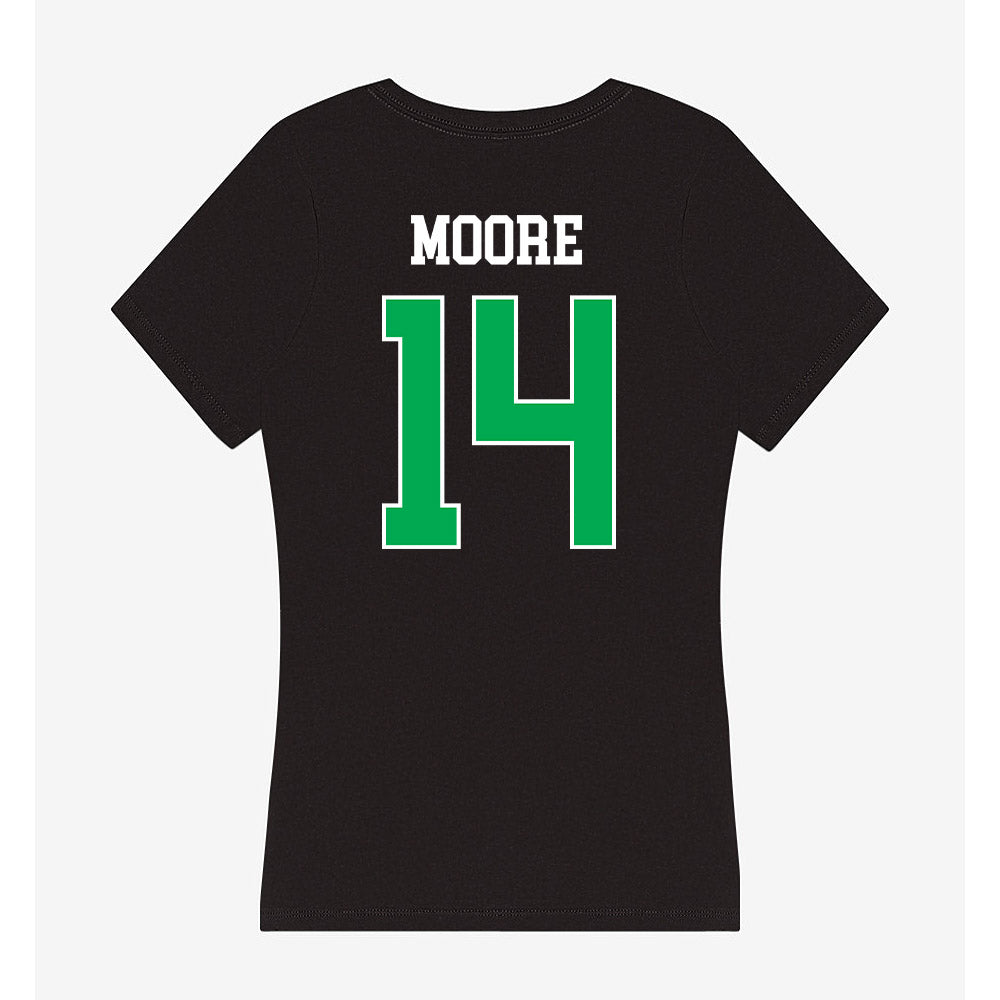 Marshall - NCAA Men's Basketball : Grant Moore - Women's V-Neck T-Shirt-1
