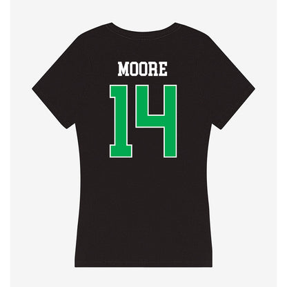 Marshall - NCAA Men's Basketball : Grant Moore - Women's V-Neck T-Shirt-1