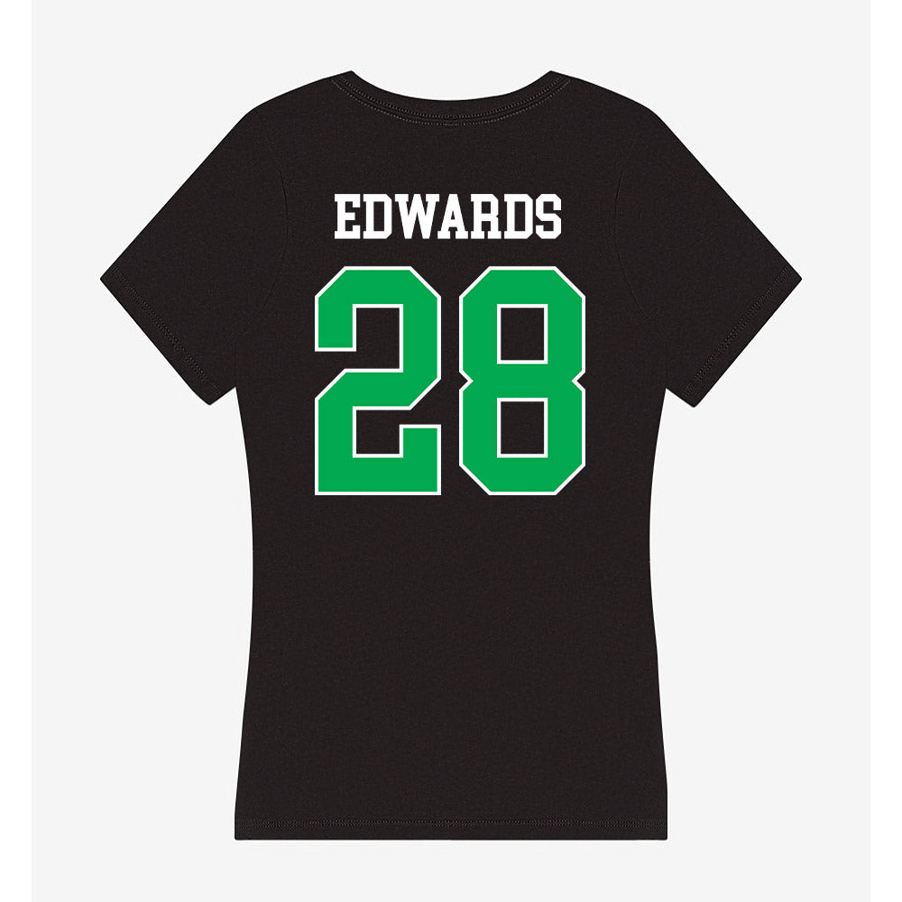 Marshall - NCAA Football : Aumad Edwards - Women's V-Neck T-Shirt-1