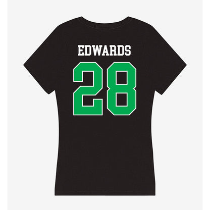 Marshall - NCAA Football : Aumad Edwards - Women's V-Neck T-Shirt-1
