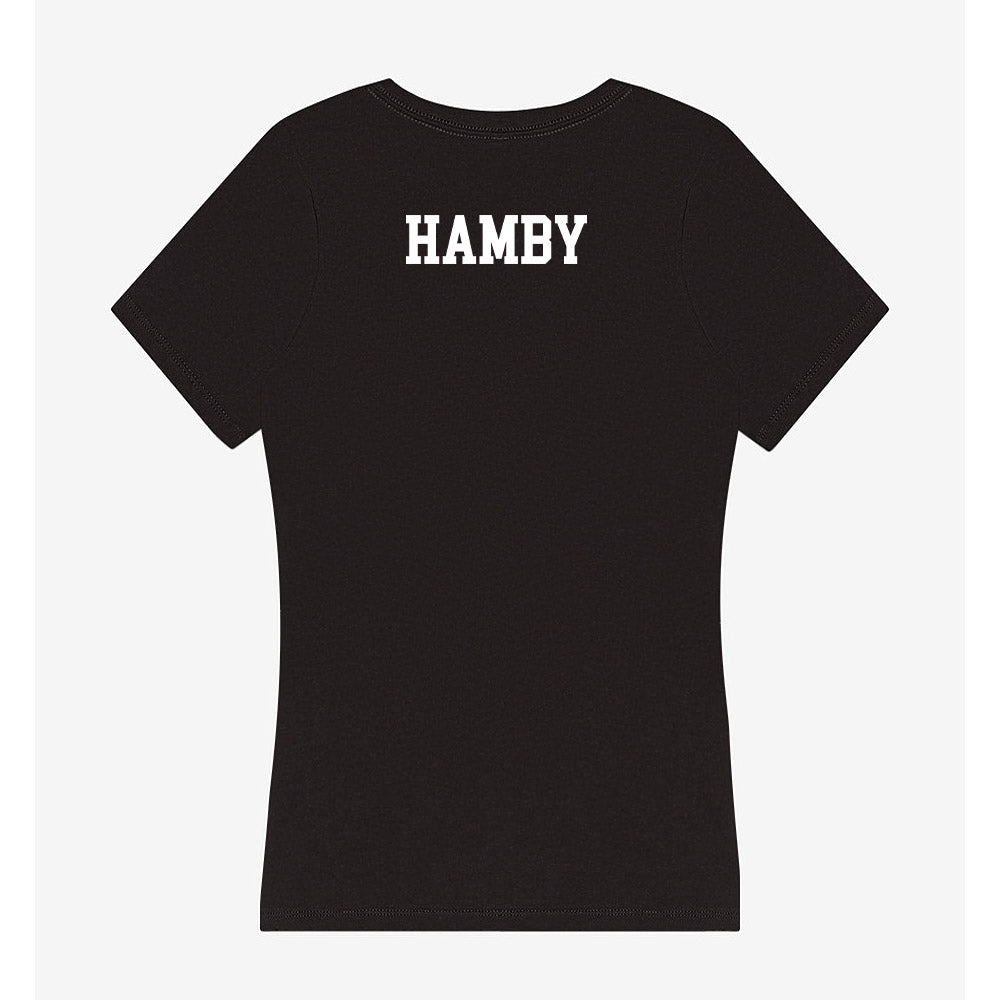 Marshall - NCAA Men's Track & Field : CamRon Hamby - Women's V-Neck T-Shirt-1