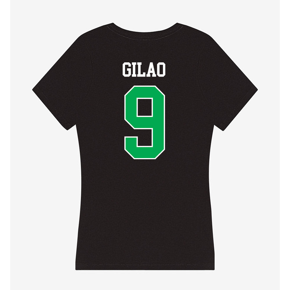 Marshall - NCAA Men's Basketball : Kenan Gilao - Women's V-Neck T-Shirt-1