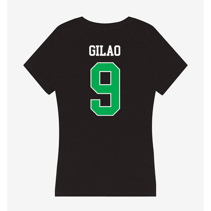 Marshall - NCAA Men's Basketball : Kenan Gilao - Women's V-Neck T-Shirt-1