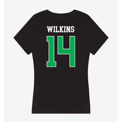 Marshall - NCAA Football : Khalil Wilkins - Women's V-Neck T-Shirt-1