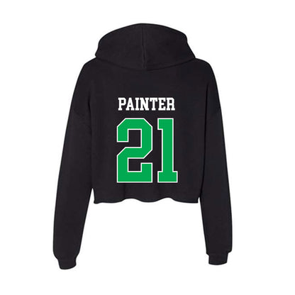 Marshall - NCAA Football : Keydel Painter - Women's Crop Fleece Hoodie-1