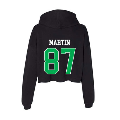 Marshall - NCAA Football : Tony Martin - Women's Crop Fleece Hoodie-1
