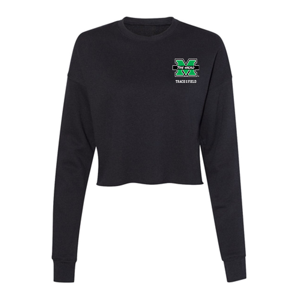 Marshall - NCAA Men's Track & Field : Samari McCord - Women's Cropped Crew Fleece-0