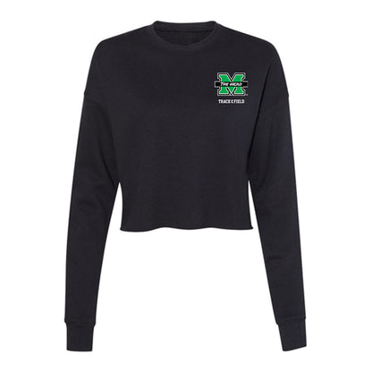 Marshall - NCAA Men's Track & Field : CamRon Hamby - Women's Cropped Crew Fleece-0
