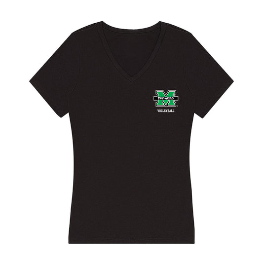 Marshall - NCAA Women's Volleyball : Kahealani Carvalho - Women's V-Neck T-Shirt-0