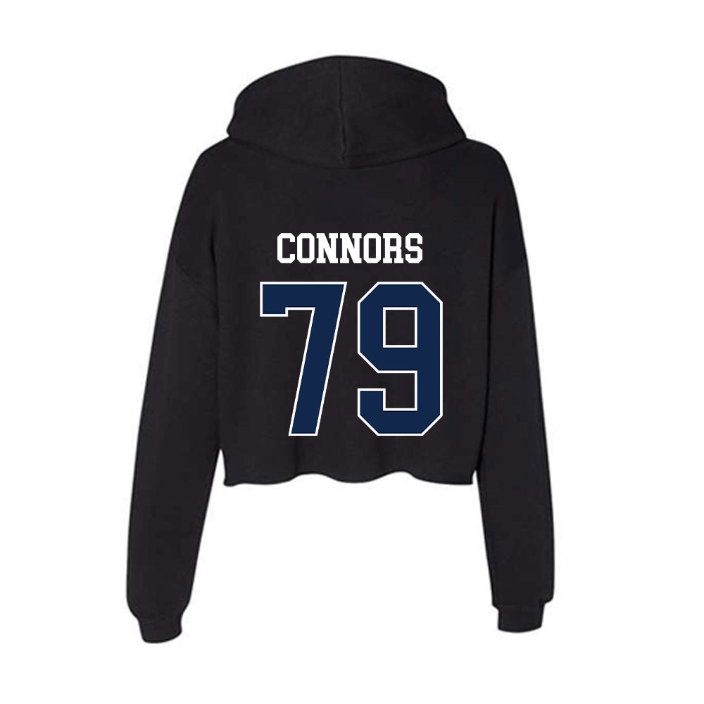 Butler - NCAA Football : Matthew Connors - Women's Crop Fleece Hooded Sweatshirt-1