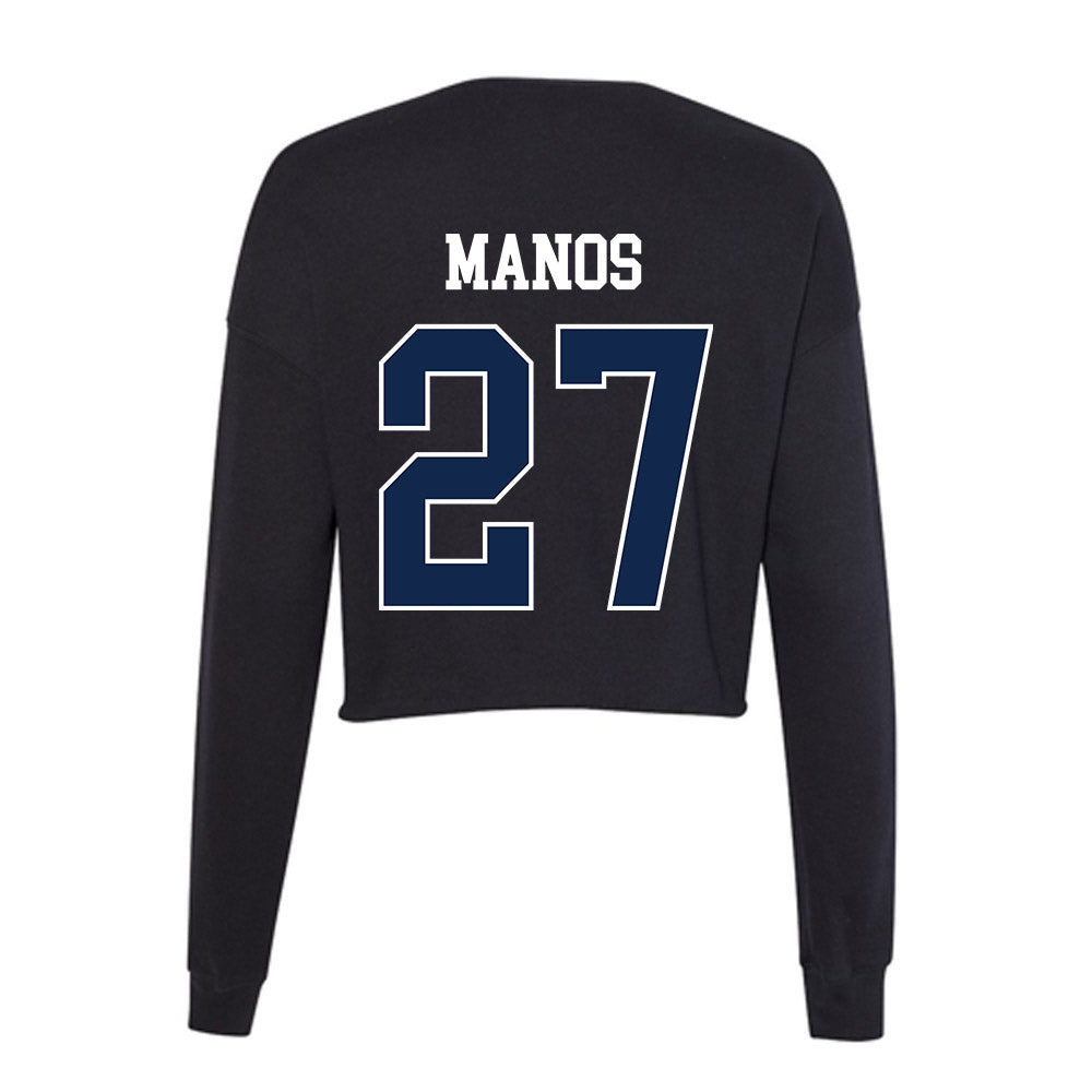 Butler - NCAA Baseball : JJ Manos - Women's Cropped Crew Fleece-1