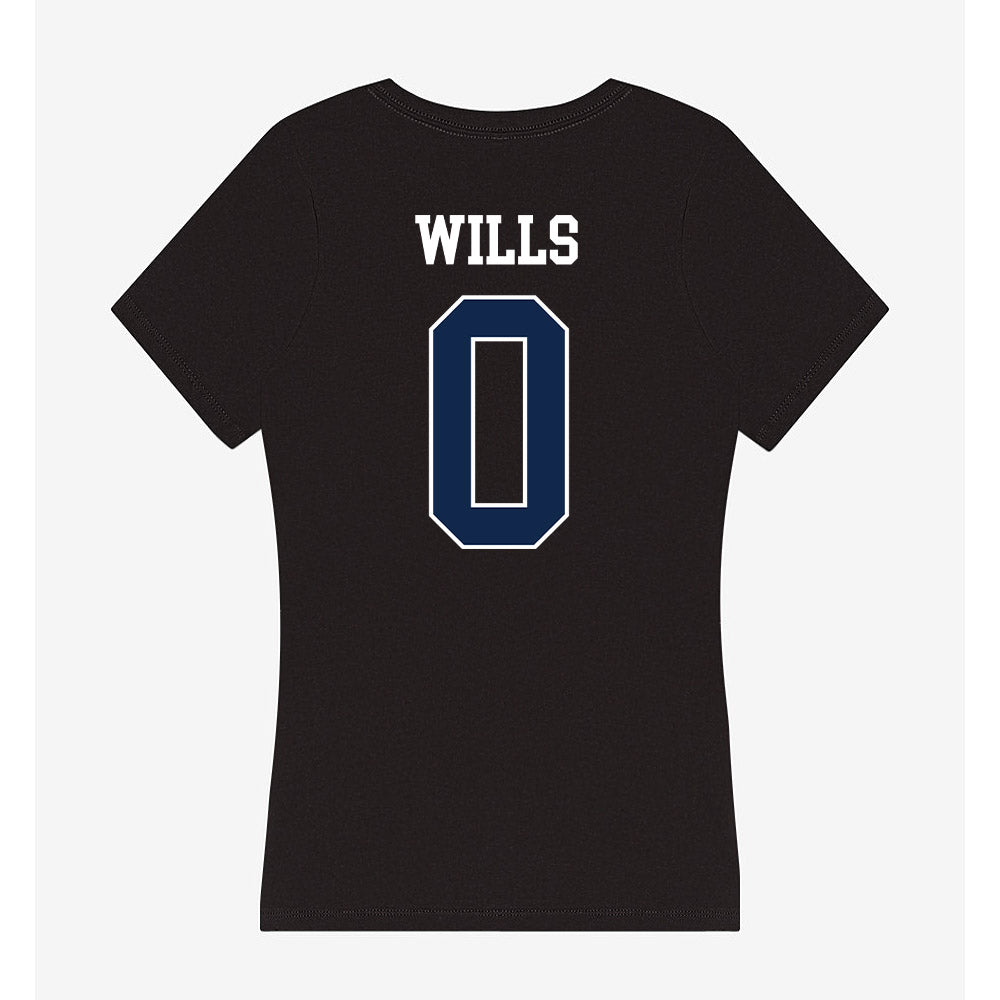 Butler - NCAA Women's Basketball : Laniah Wills - Women's V-Neck T-Shirt-1
