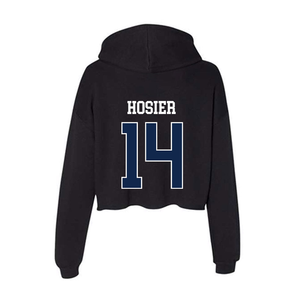 Butler - NCAA Men's Soccer : Charlie Hosier - Women's Crop Fleece Hooded Sweatshirt-1
