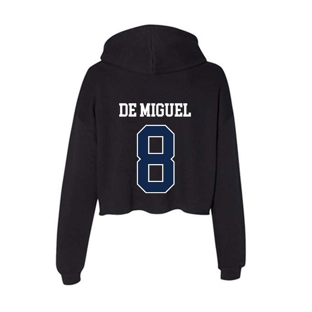 Butler - NCAA Men's Soccer : Nacho De Miguel - Women's Crop Fleece Hooded Sweatshirt-1