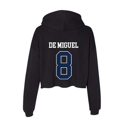 Butler - NCAA Men's Soccer : Nacho De Miguel - Women's Crop Fleece Hooded Sweatshirt-1