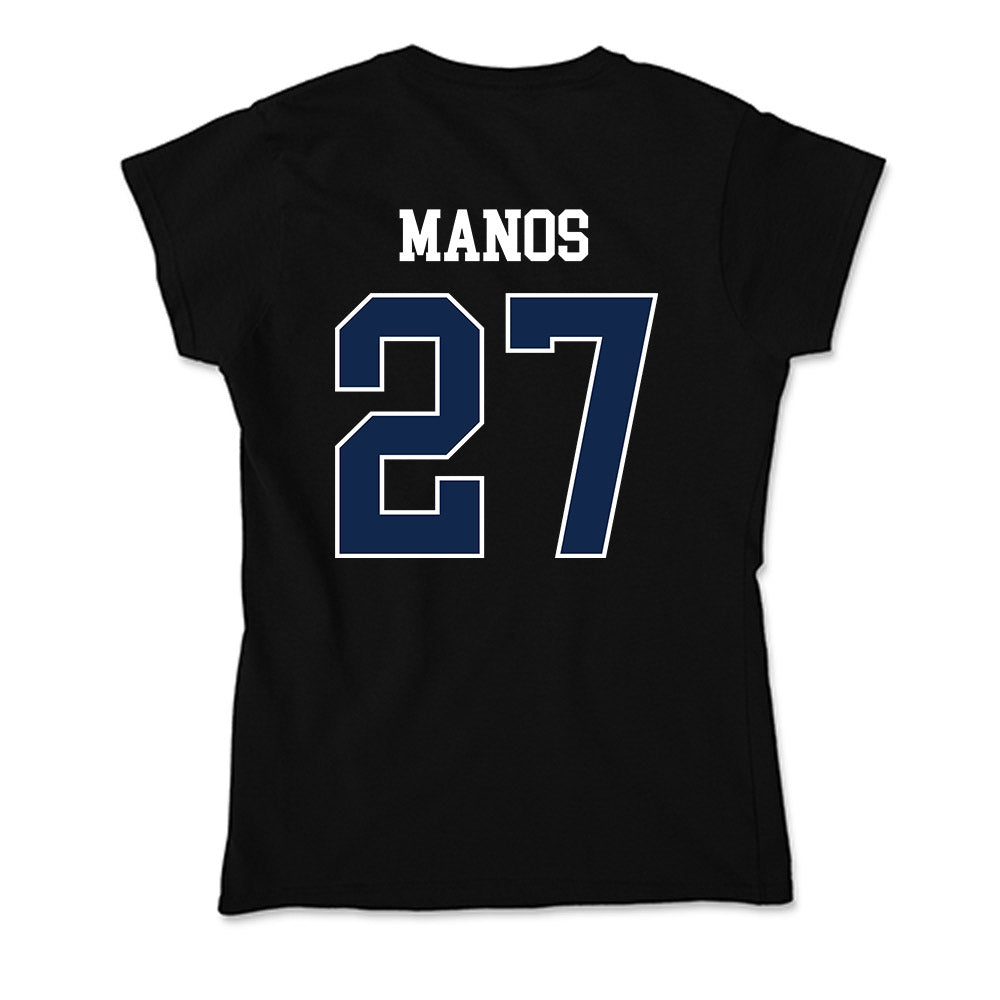 Butler - NCAA Baseball : JJ Manos - Soft Style Women’s T-Shirt-1