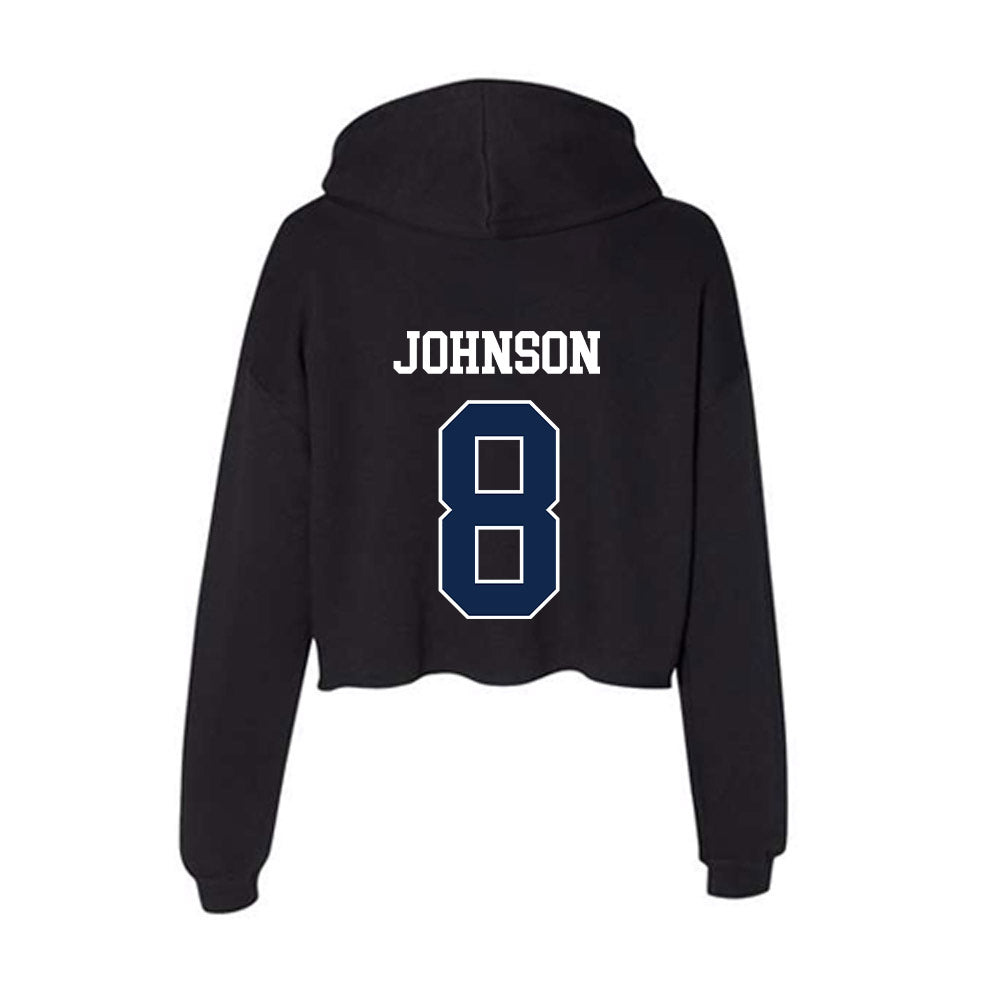 Butler - NCAA Softball : Alyx Johnson - Women's Crop Fleece Hoodie-1