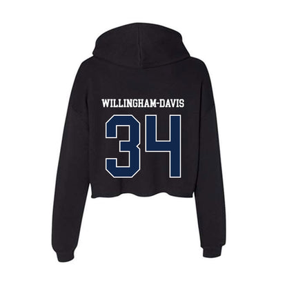 BU - NCAA Football : Zac Willingham-Davis - Women's Crop Fleece Hoodie-1