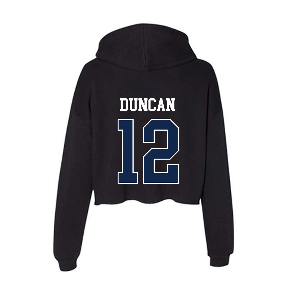 Butler - NCAA Baseball : Gunnar Duncan - Women's Crop Fleece Hoodie-1