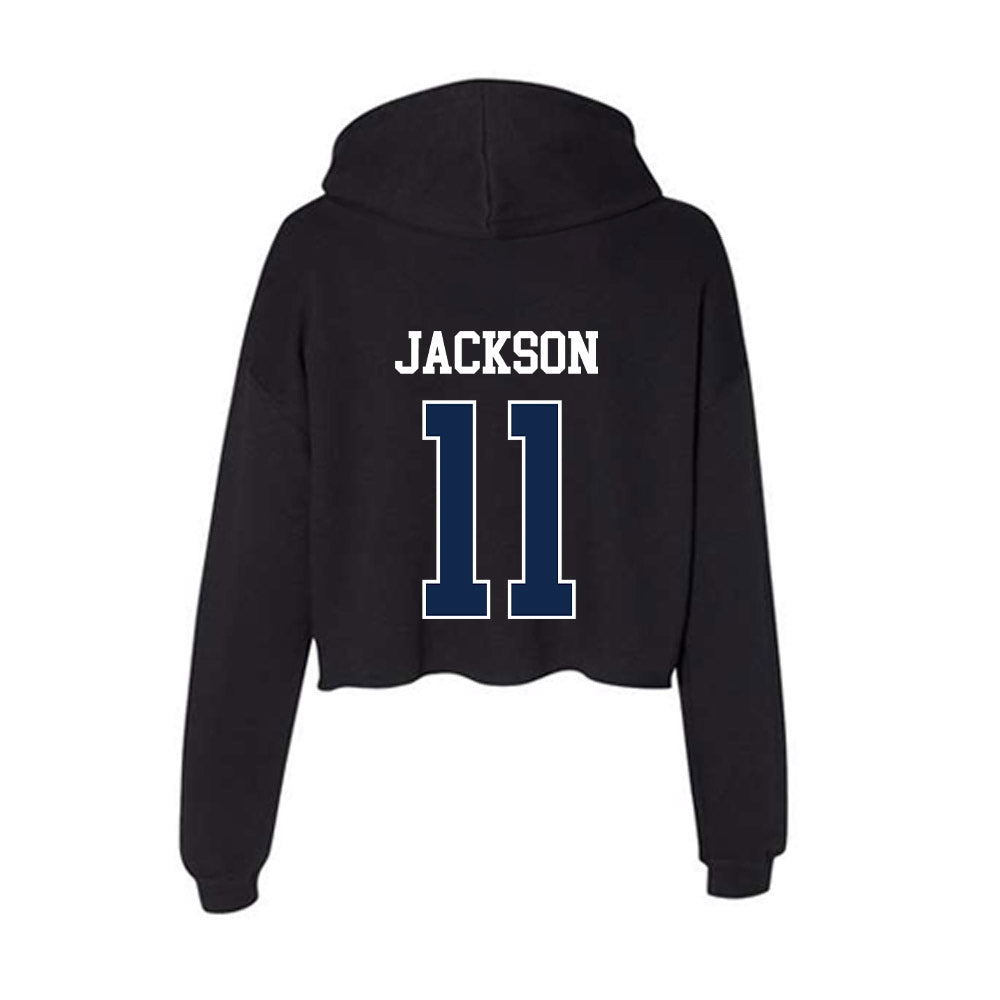 BU - NCAA Women's Basketball : Nevaeh Jackson - Women's Crop Fleece Hoodie-1