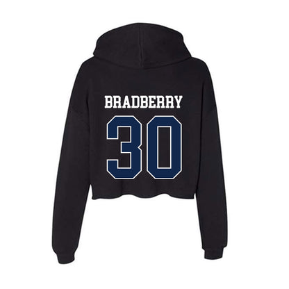 Butler - NCAA Baseball : Grayson Bradberry - Women's Crop Fleece Hoodie-1