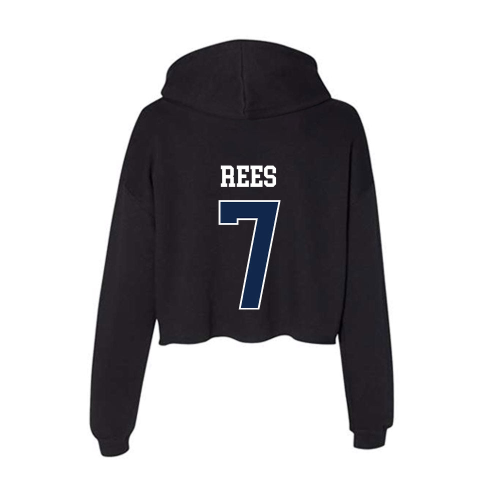 Butler - NCAA Women's Volleyball : Ellery Rees - Women's Crop Fleece Hoodie-1