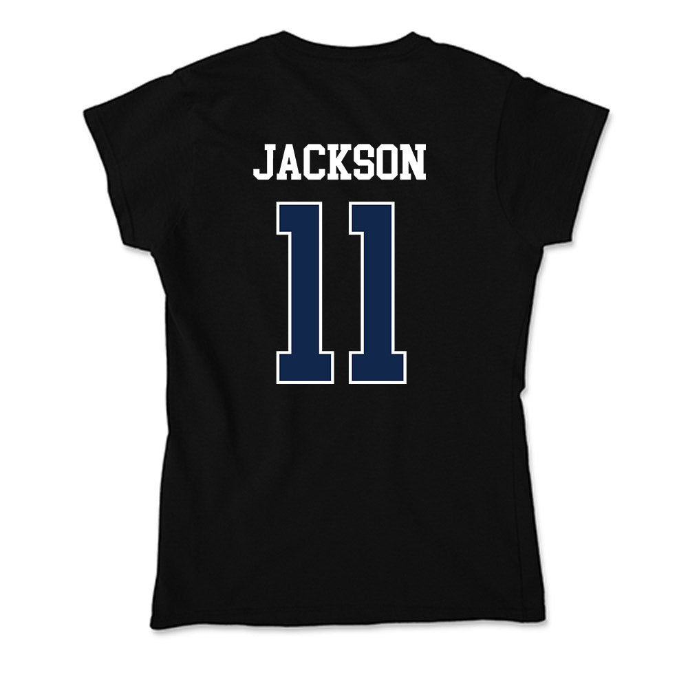 BU - NCAA Women's Basketball : Nevaeh Jackson - Soft Style Women’s T-Shirt-1