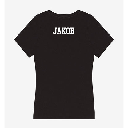 Butler - NCAA Women's Swimming & Diving : Edi Jakob - Women's V-Neck T-Shirt-1