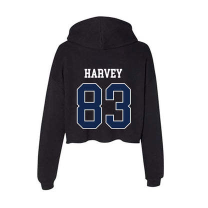 Butler - NCAA Football : Jackson Harvey - Women's Crop Fleece Hooded Sweatshirt-1