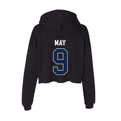 Butler - NCAA Women's Soccer : Elise May - Women's Crop Fleece Hoodie-1