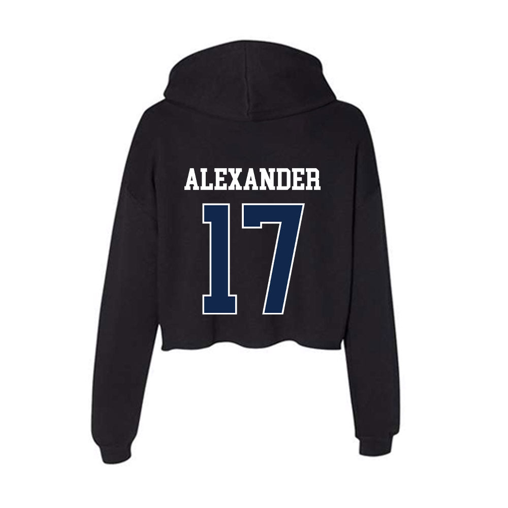 BU - NCAA Softball : Makena Alexander - Women's Crop Fleece Hoodie-1